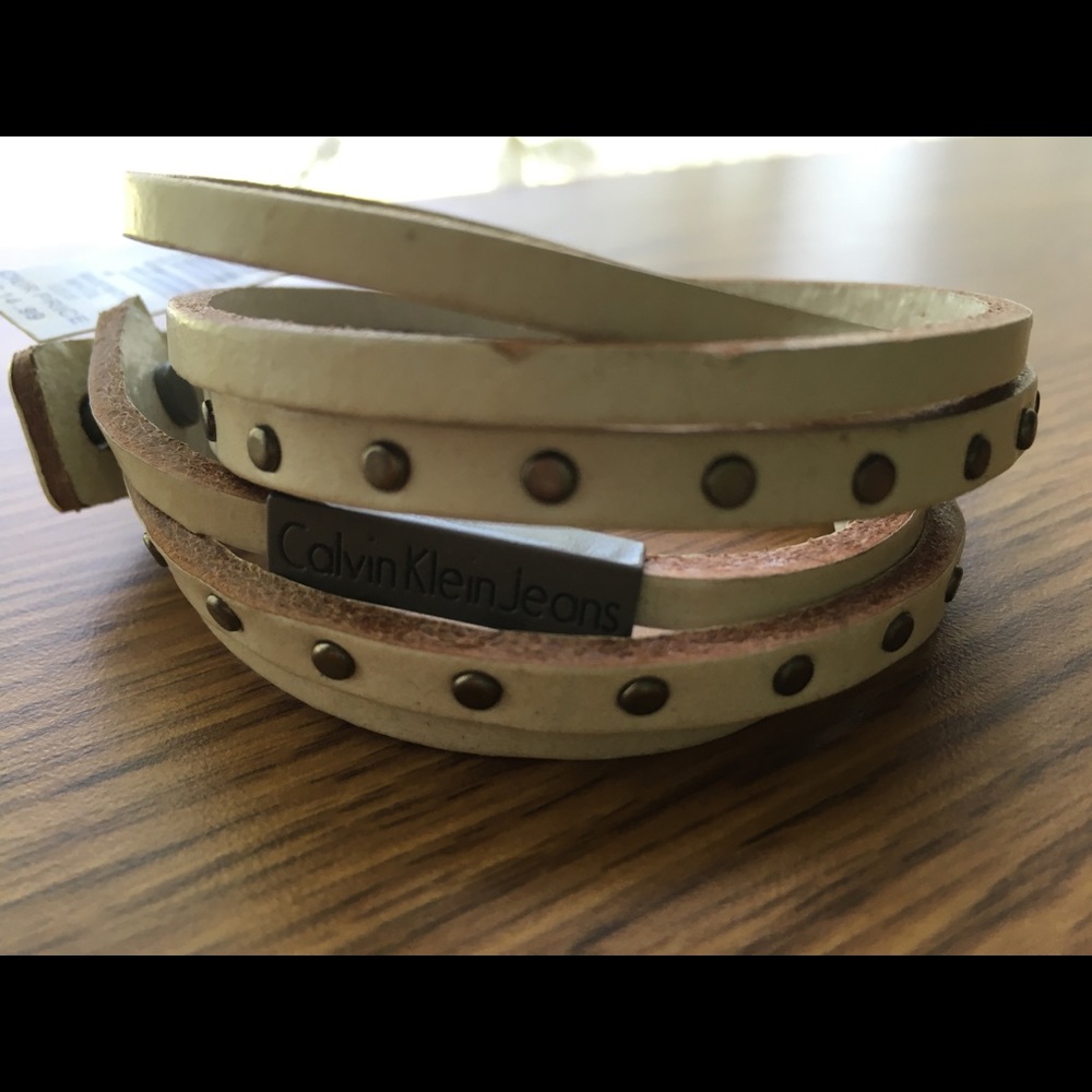 Calvin Klein leather bracelet